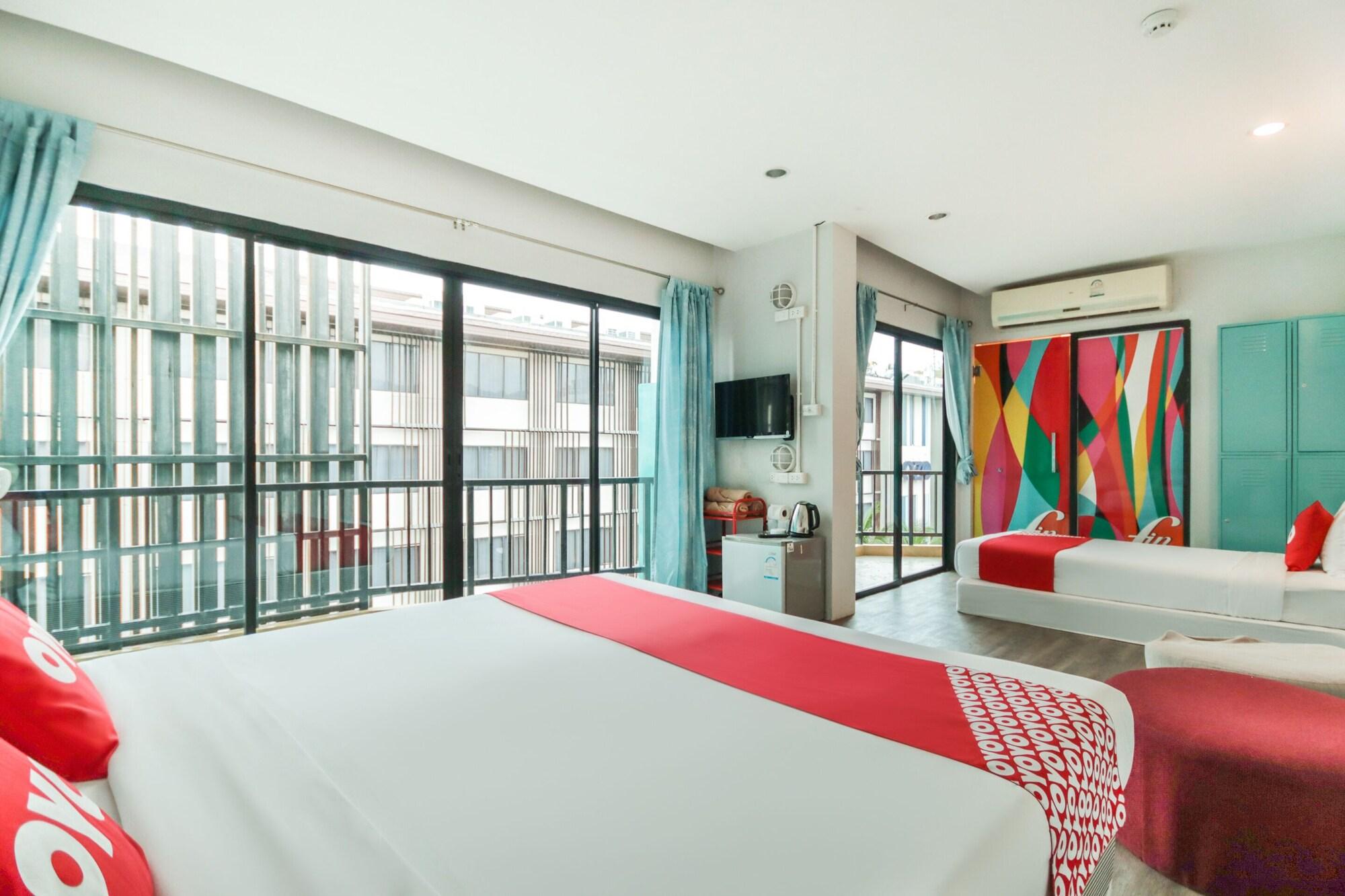 Oyo 1074 Fin Hostel Bãi biển Kata Ngoại thất bức ảnh
