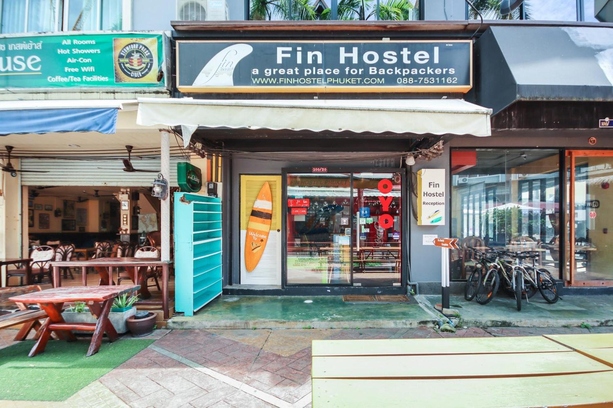 Oyo 1074 Fin Hostel Bãi biển Kata Ngoại thất bức ảnh
